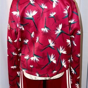 Adidas Floral Red Women's Jacket